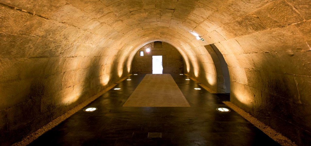 Interior de una bodega Riojana